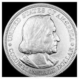 1893 Silver Columbian Half Dollar CLOSELY UNCIRCUL