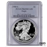 1988-S Silver Eagle PCGS PR69 DCAM
