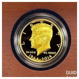 1964-2014 50C Kennedy Gold Proof Set 3/4oz