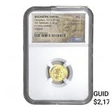 Byzantine Heraclius 610-641 AD Gold Tremissis NGC