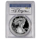 1989-S Silver Eagle PCGS PR70 DCAM Thomas D Rogers
