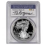 1989-S Silver Eagle PCGS PR70 DCAM Thomas D Rogers