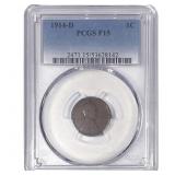 1914-D Wheat Cent PCGS F15