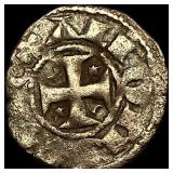 1248-1279 Portugal Alfonso III Silver Dinero NEARL