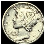 1924-S Silver Mercury Dime  CLOSELY UNCIRCULATED