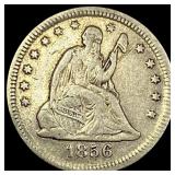 1856 Seated Liberty Quarter LIGHTLY CIRCULATED