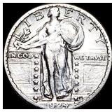1924-S Silver Standing Liberty Quarter NEARLY UNCI