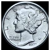 1923-S Mercury Dime CHOICE AU