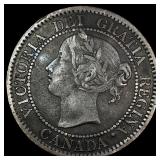 1858 Canada Bronze 1 Cent LIGHTLY CIRCULATED
