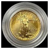 1/10 oz Gold $5 American Eagle NEARLY UNCIRCULATED