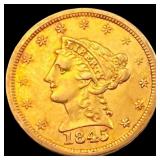 1845 $2.50 Gold Quarter Eagle