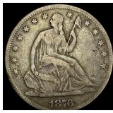 1876 Seated Liberty Half Dollar  LIGHTLY CIRCULAT