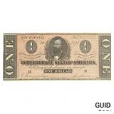1864 $1 Confederate States of America Richmond
