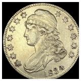 1834 Capped Bust Half Dollar NEARLY UNCIRCULATED