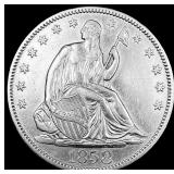 1858 Silver Half Dollar (Seated Liberty) CLOSELY U