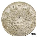 1879Pi MH Mexico Silver 8 Reales NEARLY UNCIRCULAT