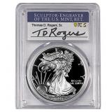 1999-P Silver Eagle PCGS PR70 DCAM Thomas D Rogers