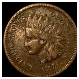 1874 Indian Head Cent LIGHTLY CIRCULATED