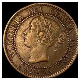 1859 Canada Large Cent Victoria NEARLY UNCIRCULATE