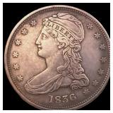1836 Reeded Edge Capped Bust Half Dollar