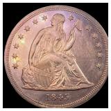1845 Seated Liberty Dollar