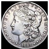 1887 Silver Morgan Dollar NEARLY UNCIRCULATED