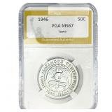 1946 Iowa Half Dollar PGA MS67