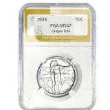 1936 Oregon Trail Half Dollar PGA MS67MS67