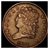 1834 Classic Head Half Cent  CHOICE AU