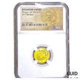Byzantine Phocas 602-610 AD Gold Tremissis NGC