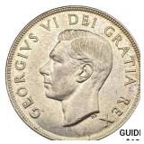 1954 Canada 0.6oz Silver Dollar CLOSELY UNCIRCULAT