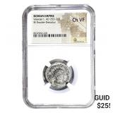 Roman Valerian I, AD 253-260 BI Dbl-Denarius NGC