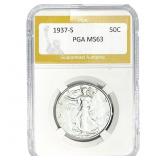 1937-S Walking Liberty Half Dollar PGA MS63