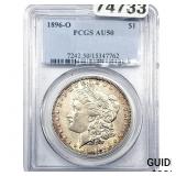 1896-O Morgan Silver Dollar PCGS AU50