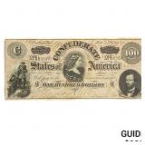 1864 $100 Confederate States of America 7