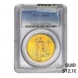 1914-S $20 Gold Double Eagle PCGS MS63