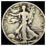 1933 Walking Liberty Half Dollar LIGHTLY CIRCULATE
