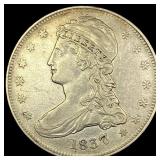 1837 Capped Bust Half Dollar LIGHTLY CIRCULATED