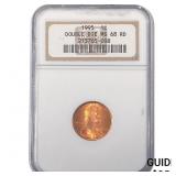 1995 Wheat Cent NGC MS68 RD Double Die