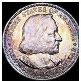 1893 Silver Columbian Half Dollar CHOICE AU