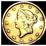 1850-C Gold $1 Liberty Head CLOSELY UNCIRCULATED