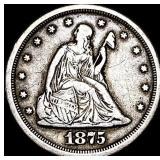 1875-S Silver Twenty Cents NEARLY UNCIRCULATED
