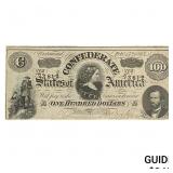 1864 $100 Confederate States of America 6