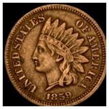1859 Indian Head Cent ABOUT UNCIRCULATED