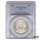 1946 Iowa Half Dollar PCGS MS66