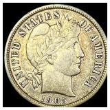 1905 Barber Dime CLOSELY UNCIRCULATED