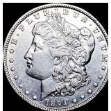 1894-O Silver Morgan Dollar NEARLY UNCIRCULATED