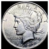 1927 Silver Peace Dollar CHOICE AU
