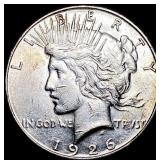1926-S Silver Peace Dollar CLOSELY UNCIRCULATED