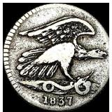1837 Feuchtwanger Composition One Cent LIGHTLY CIR